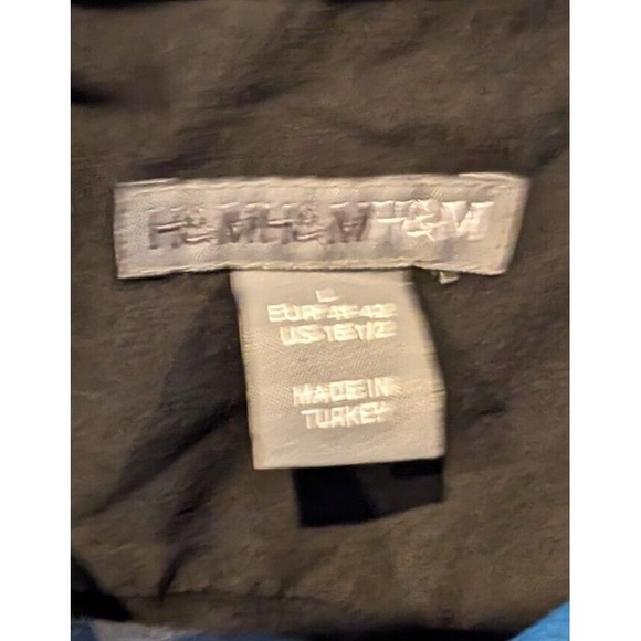 H&M Mens Large Shirt Black GATS.B Jack Sparrow Skeleton Hustla Blinged Back Hit! - Picture 5 of 8